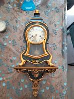 Kleine houten boulle klokje op console, Ophalen of Verzenden