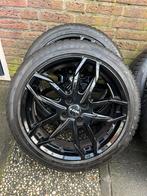 17 inch Rial velgen met winterbanden 205/45/17 inch 4x100, Banden en Velgen, 17 inch, 205 mm, Winterbanden