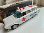Mooie blikken Plymouth Ambulance van Ichiko. Made in Japan., Antiek en Kunst, Ophalen of Verzenden