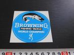 sticker Hengelsport BROWNING Fishing Tackle World Champion *, Ophalen, Zo goed als nieuw, Bedrijf of Vereniging