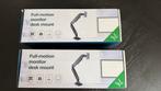 MONITOR BEUGEL / ARM 1 SCHERM 17-35” GASVEER FULL MOTION, Ophalen of Verzenden, In hoogte verstelbaar, 60 Hz of minder, Ultra HD (4K)
