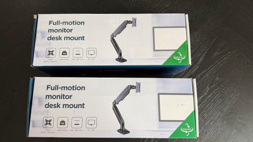 MONITOR BEUGEL / ARM 1 SCHERM 17-35” GASVEER FULL MOTION, Computers en Software, Monitoren, Zo goed als nieuw, 60 Hz of minder