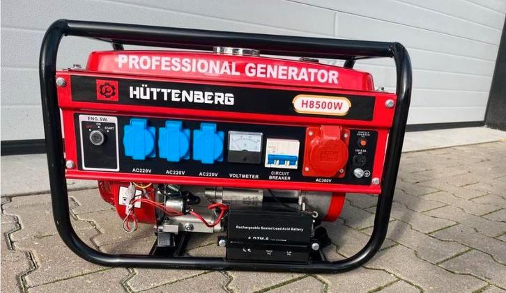 Aggregaat/Noodstroom, Doe-het-zelf en Verbouw, Aggregaten, Nieuw, Benzine, Minder dan 5 kVA, Elektrisch startend, Ophalen