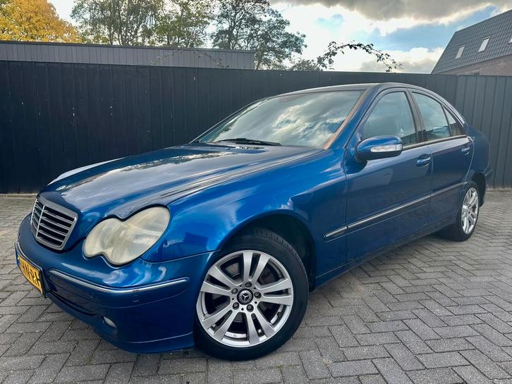 Mercedes-Benz C-Klasse 2.0 C180 Sedan AUT 2001 Blauw APK ✅, Auto's, Mercedes-Benz, Bedrijf, C-Klasse, ABS, Airbags, Airconditioning