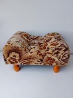 Vintage Voetenbankje met Bloemmotief, Huis en Inrichting, Hout, Minder dan 50 cm, Minder dan 50 cm, Ophalen of Verzenden