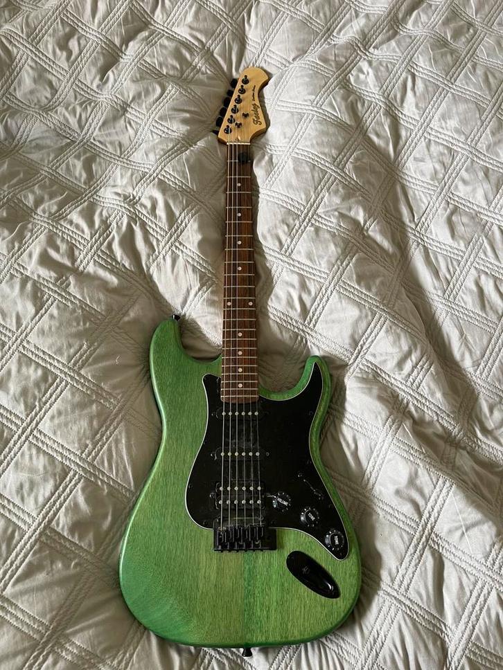 Fazley Outlaw Series Sheriff Basic HSS Groen, Muziek en Instrumenten, Snaarinstrumenten | Gitaren | Elektrisch, Zo goed als nieuw