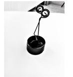 vintage zwart memohouder clip /fotohouder/kaarthouder, Ophalen of Verzenden, Gebruikt