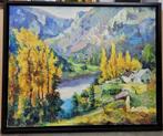 Joseph TILLEUX, impressionistisch berglandschap, Antiek en Kunst, Kunst | Schilderijen | Klassiek, Ophalen