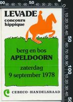 Sticker: Levade Concours Hippique 1978 - Cebeco Handelsraad, Ophalen of Verzenden, Zo goed als nieuw, Dier en Natuur