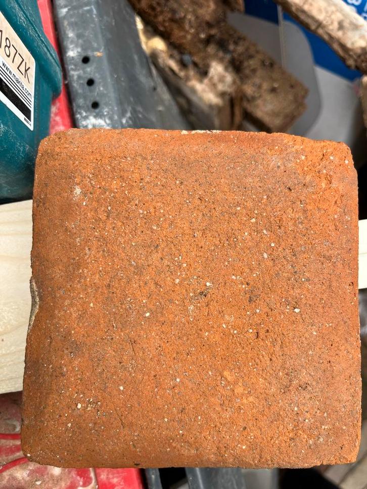 Boerenestrikken, keramische vloertegels 15x15, Doe-het-zelf en Verbouw, Tegels, Gebruikt, Vloertegels, Keramiek, Minder dan 20 cm