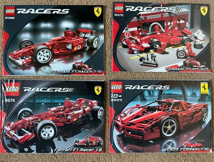 Lego Technic Ferrari 8375 8386 8653 8674, Kinderen en Baby's, Speelgoed | Duplo en Lego, Zo goed als nieuw, Ophalen of Verzenden