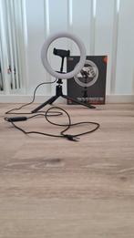 KSIX Ring LED Lamp met Statief - zo goed als nieuw, Ophalen of Verzenden, Zo goed als nieuw, Lamp of Flitsset