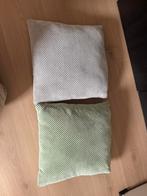 2 kussens met hoezen 40 x 40 cm, Huis en Inrichting, Woonaccessoires | Kussens, Ophalen of Verzenden, Zo goed als nieuw