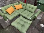 Steigerhouten Hoekbank met Kussens, Ophalen, Hout, Hoekbank, 200 tot 250 cm