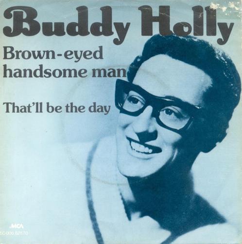 Buddy Holly - Brown-eyed handsome man (vinyl single), Cd's en Dvd's, Vinyl Singles, Gebruikt, Single, Rock en Metal, 7 inch, Verzenden