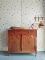 Vintage commode / eikenhout / Art Deco / bezorgen mogelijk, 50 tot 70 cm, Ophalen of Verzenden, 90 tot 105 cm, 100 cm of meer