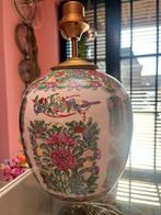 Unieke vaaslamp met bloemen en vogels!, Ophalen of Verzenden, Nieuw, Minder dan 50 cm