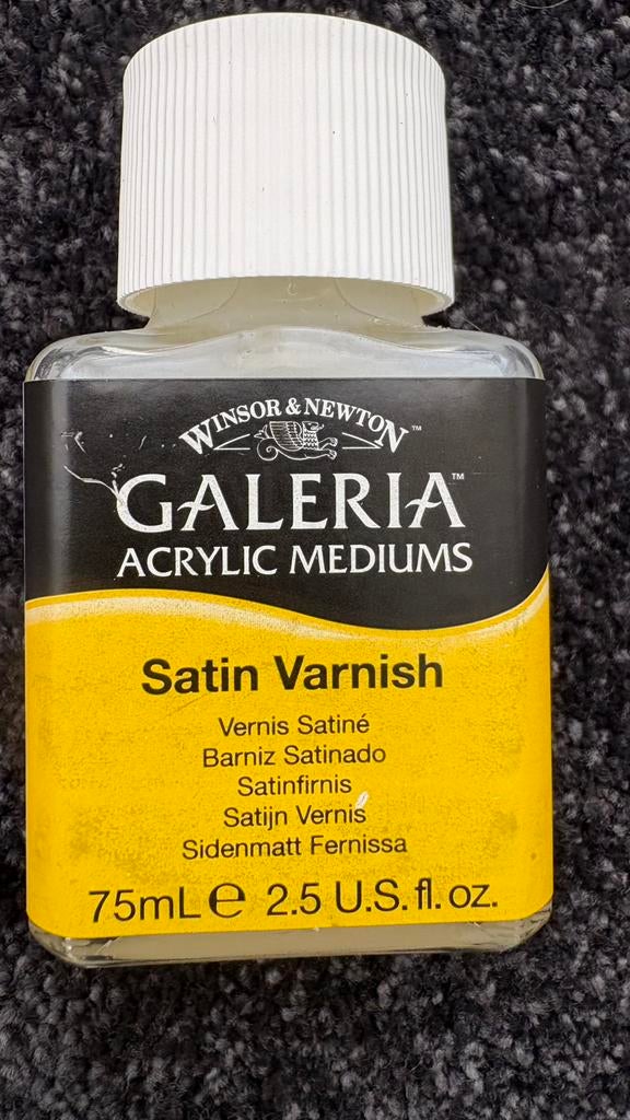 Winsor & Newton Galeria acrylvernis satijnglans 75ml, Verzenden, Nieuw