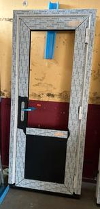 Schuco achterdeur | deurkozijn antraciet ral 7021, 75 tot 150 cm, Kunststof, Deurkozijn, Ophalen of Verzenden