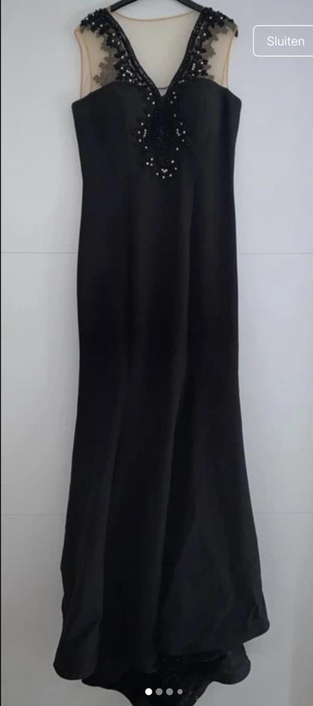 Gala jurk, Kleding | Dames, Gelegenheidskleding, Maat 38/40 (M), Galajurk, Zwart, Ophalen of Verzenden