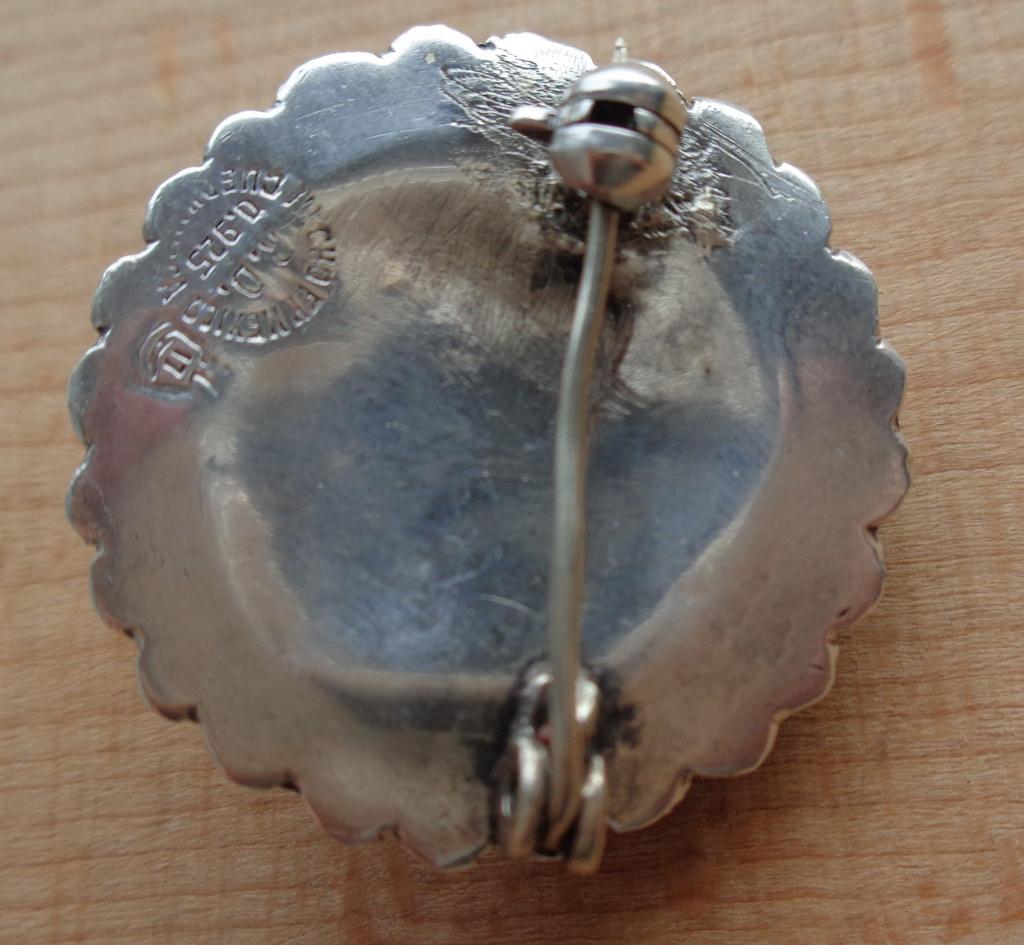 zilveren broche Mexico [889], Verzenden, Minder dan 4 cm, Zo goed als nieuw, Zilver