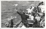 Groeten van Texel - Op de Texelse boot - zeemeeuw-passagiers, Ophalen of Verzenden, 1960 tot 1980, Gelopen, Waddeneilanden