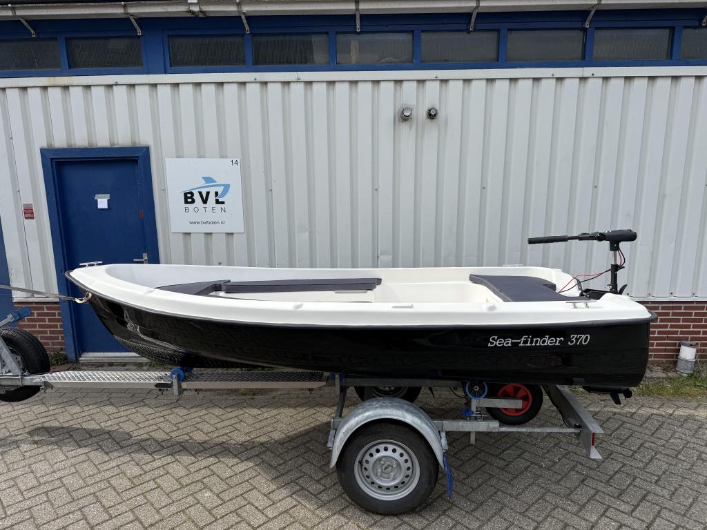 Nieuwe Seafinder 370 elektrische sloep vaarklaar kussens, Niet ingevuld, Tot 10 pk, Elektrisch, Niet ingevuld