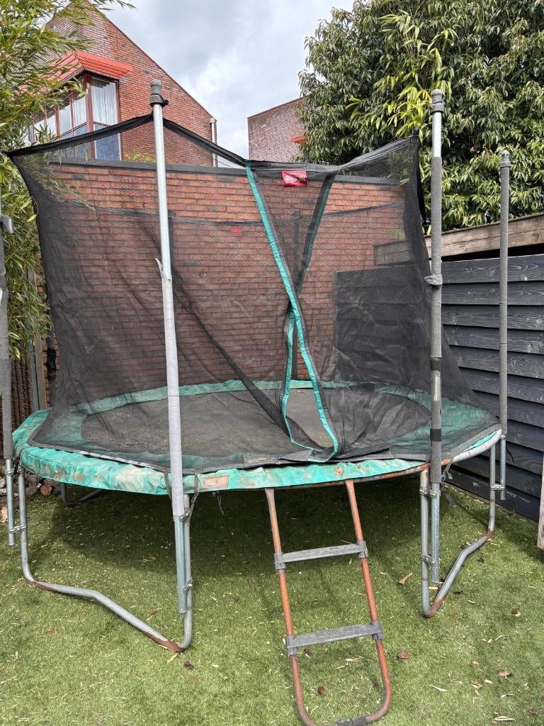 BERG trampoline met veiligheidsnet, Ophalen, Gebruikt