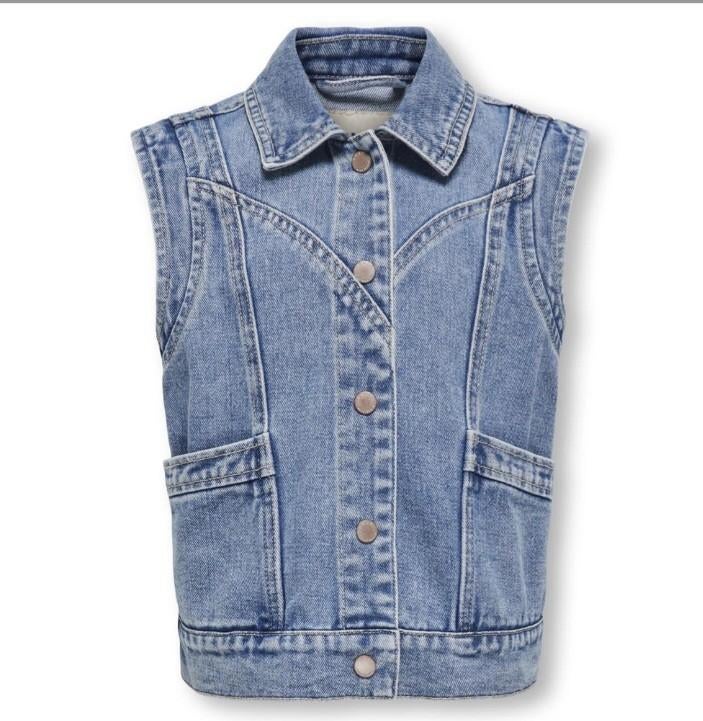 Denim gilet van Kids Only maat 146, Overige typen, Meisje, Kids Only, Ophalen of Verzenden