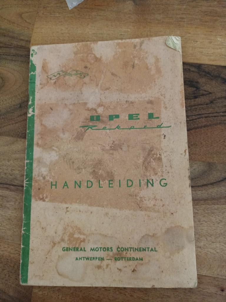 Opel Rekord Handleiding, Auto diversen, Handleidingen en Instructieboekjes, Ophalen of Verzenden