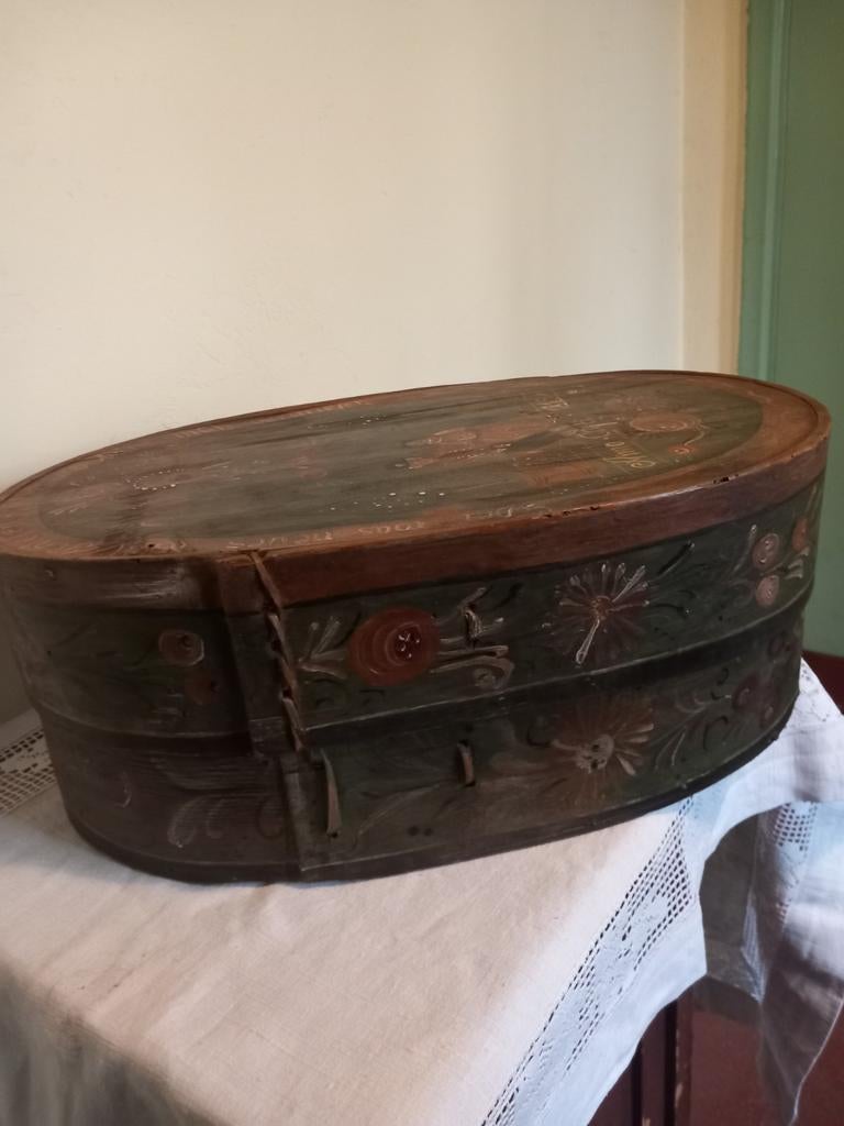 Antieke spanen doos, Antiek en Kunst, Ophalen of Verzenden