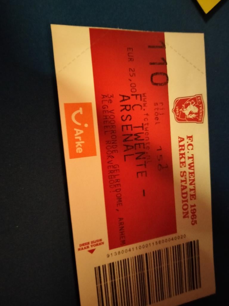 Fc twente -arsenal, Ophalen of Verzenden, Zo goed als nieuw, F.C. Twente, Vaantje of Sjaal