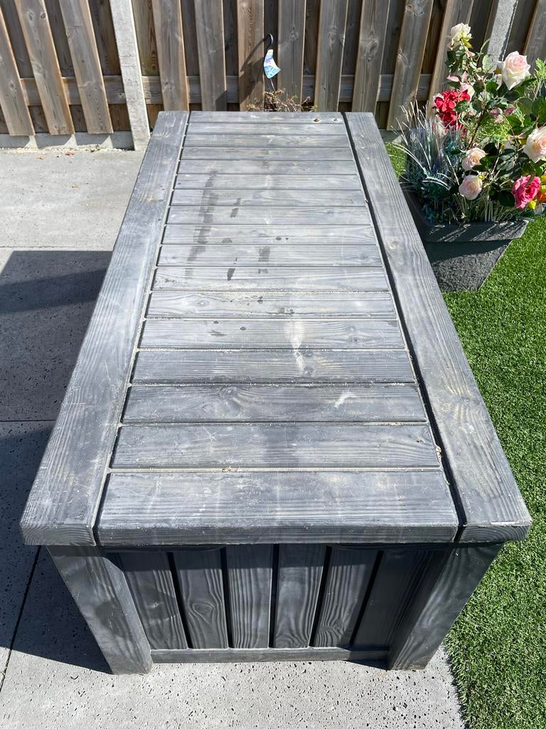 Keter Opbergbox - Grijs Houtlook, Ophalen of Verzenden, Gebruikt, Kunststof, Overige typen