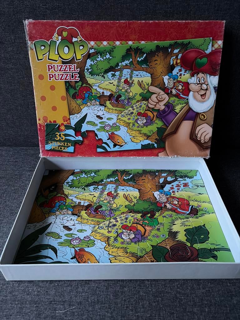 Plop Puzzel - 35 Stukjes - Kabouter Plop, Kinderen en Baby's, Speelgoed | Kinderpuzzels, Gebruikt, 2 tot 4 jaar, 10 tot 50 stukjes