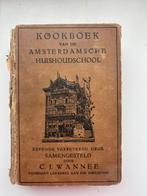 Antiek Kookboek Amsterdamsche Huishoudschool C.J. Wannée, Ophalen of Verzenden, Gelezen, Nederland en België, Overige typen