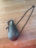 Decoratieve kruitfles, Ophalen of Verzenden, Koper