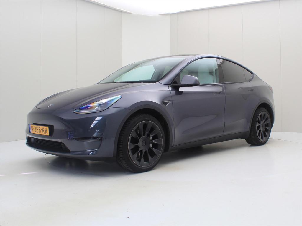 Tesla Model Y Long Range AWD 351pk 88% SoH [ WIT LEDER+ENHAN, Auto's, Tesla, Automaat, Gebruikt, Origineel Nederlands, 351 pk
