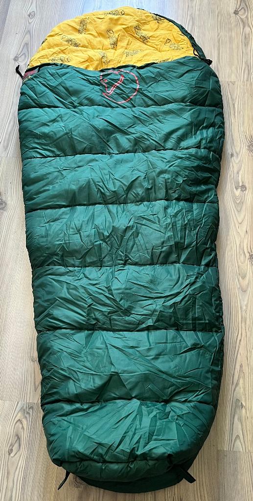 Fjallraven kinderslaapzak 125 cm, Caravans en Kamperen, Slaapzakken, Ophalen, Zo goed als nieuw