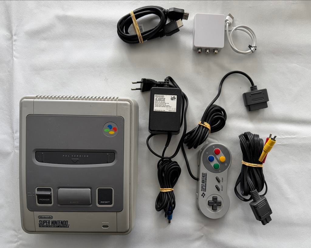 Nintendo Super Nintendo Entertainment System PAL, Ophalen, Gebruikt, Met 1 controller
