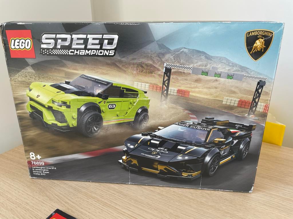 Lego Speed Champions Lamborghini Urus ST-X & Huracán Super T, Lego, Zo goed als nieuw, Compleet, Complete set