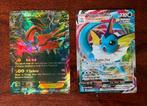Pokémon kaarten Yveltal EX en Vaporeon VMAX, Ophalen of Verzenden, Gebruikt, Meerdere kaarten, Foil