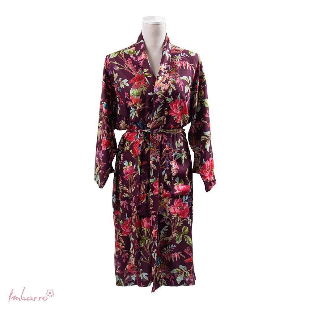 paarse kimono paradise leuk 113 cm lang leuk als cadeau, Kleding | Dames, Jurken, Maat 38/40 (M), -, Nieuw, Ophalen of Verzenden