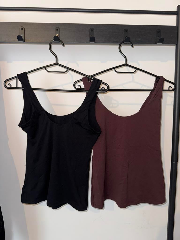 Bruin en zwarte top S/M, Kleding | Dames, Tops, Verzenden