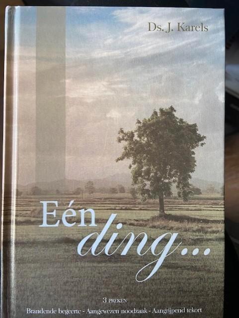EEN DING... Ds. J.Karels 9789055518333, Boeken, Godsdienst en Theologie, Zo goed als nieuw, Christendom | Protestants, Ophalen of Verzenden