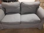 Bank en losse hoezen, Ikea Ektorp, grijs, Ophalen, Gebruikt, Tweepersoons, 75 tot 100 cm
