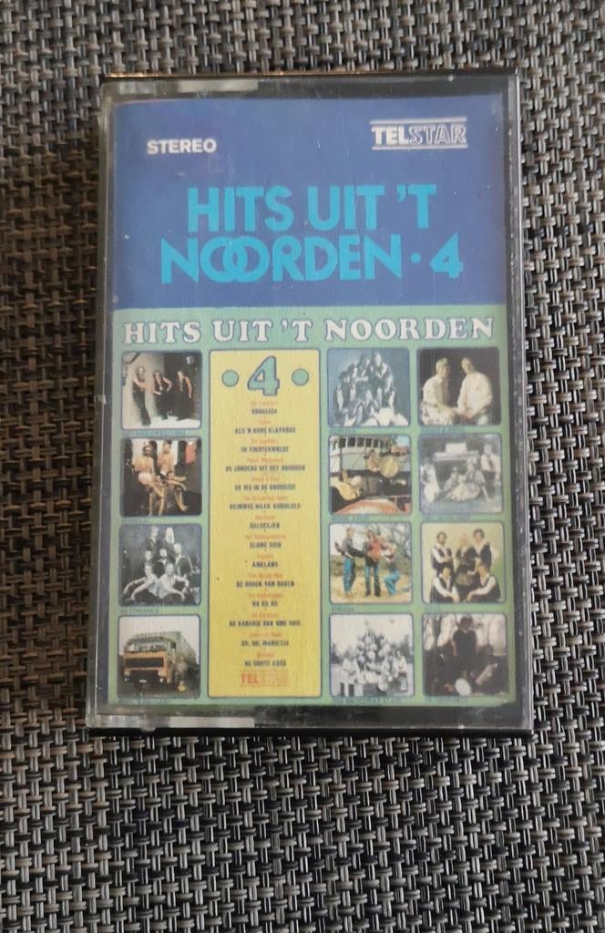 Hits Uit 't Noorden 4 telstar cassettebandje, Gebruikt, 1 bandje, Ophalen of Verzenden, Origineel