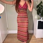 Zara Gebreide Maxi Jurk - Paars/Bordeaux/Geel - Maat M, Kleding | Dames, Jurken, Maat 38/40 (M), Paars, Nieuw, Ophalen of Verzenden