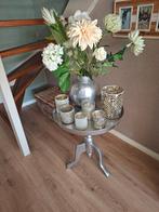 Riviera Maison bijzettafel, Ophalen, Minder dan 55 cm, Gebruikt, Metaal of Aluminium