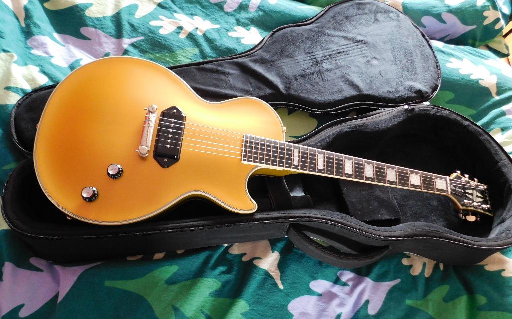 Epiphone; Jared James Nichols Gold Glory met silent P-90, Muziek en Instrumenten, Ophalen of Verzenden, Zo goed als nieuw, Solid body