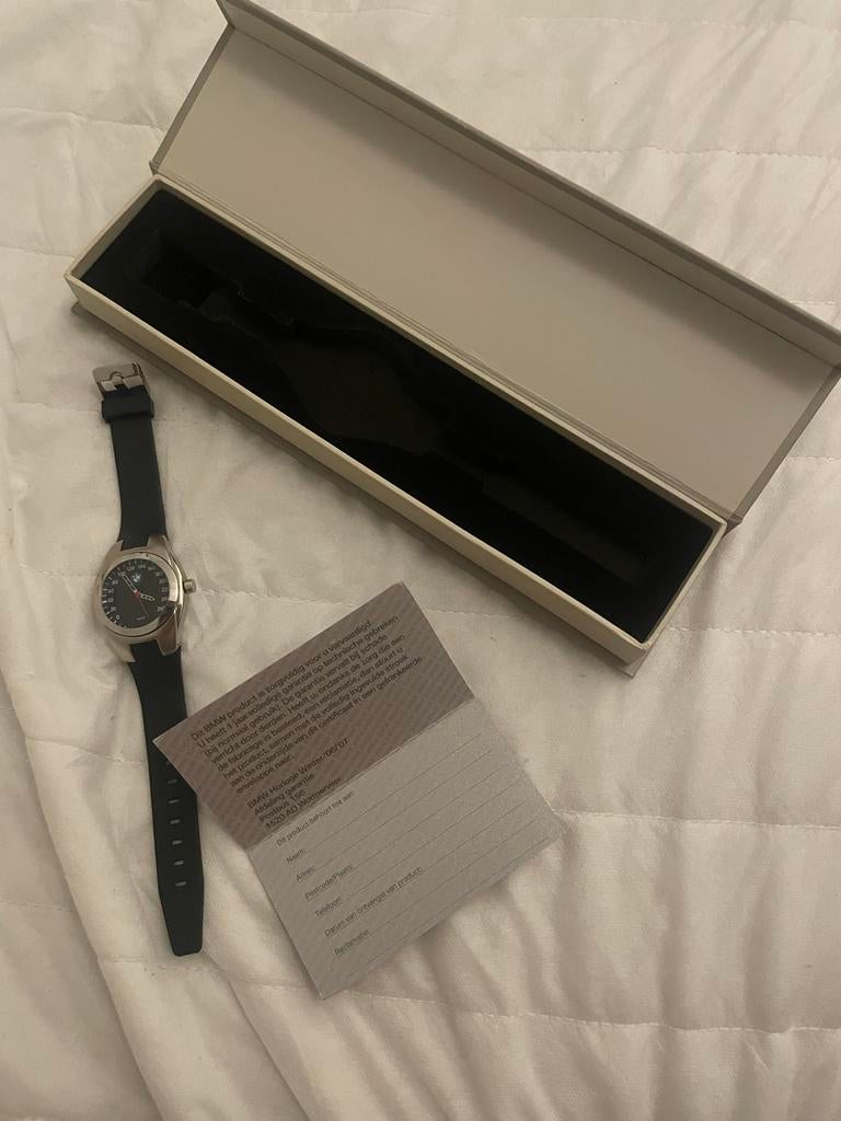 BMW Speedometer Watch (limited edition, ca. 2006–2007,, Staal, Polshorloge, Kunststof, Zo goed als nieuw